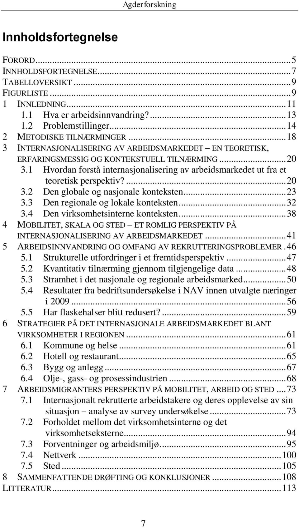 1 Hvordan forstå internasjonalisering av arbeidsmarkedet ut fra et teoretisk perspektiv?... 20 3.2 Den globale og nasjonale konteksten... 23 3.3 Den regionale og lokale konteksten... 32 3.