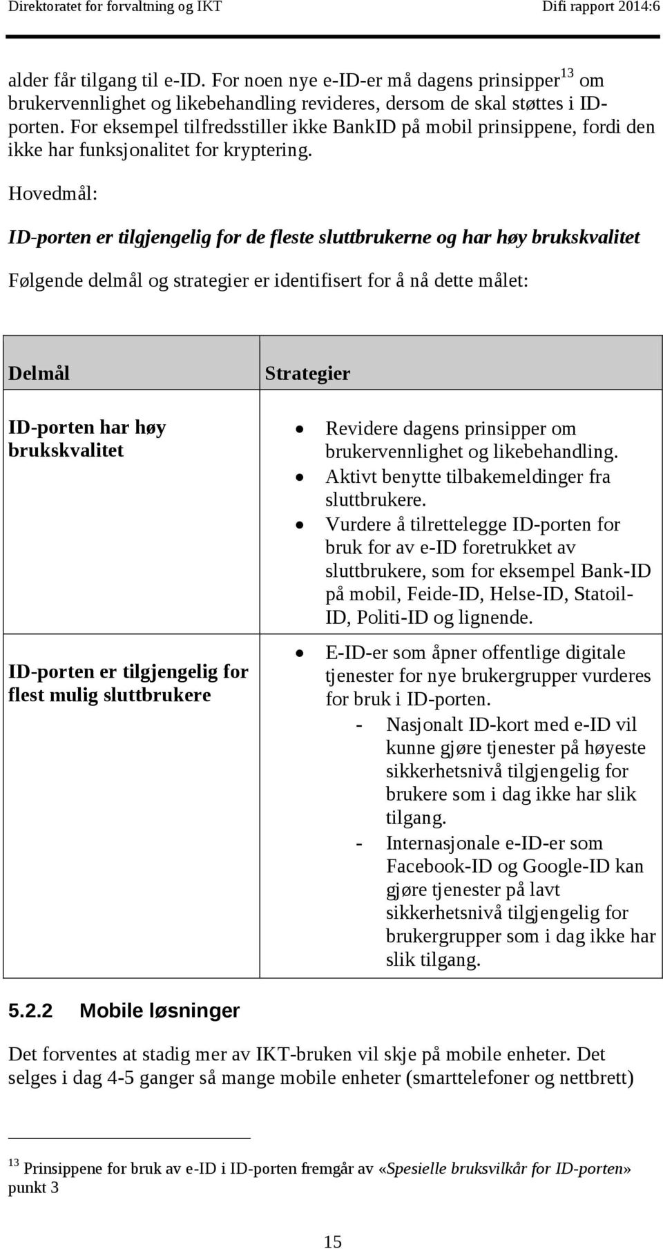 kryptering. til grunnfor å nåvisjonen.målgruppenfor dokumenteter ID-portenskunderog personermedansvarfor tjenesteutvikling.