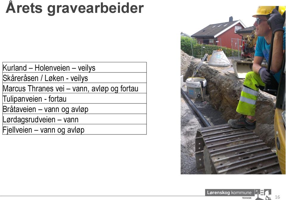 avløp og fortau Tulipanveien - fortau Bråtaveien