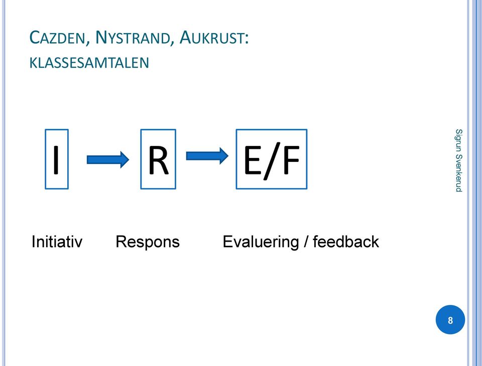 KLASSESAMTALEN I R E/F