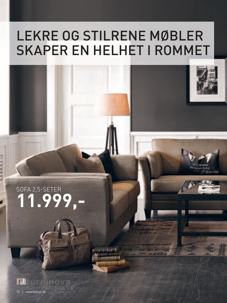 helhet i rommet sofa