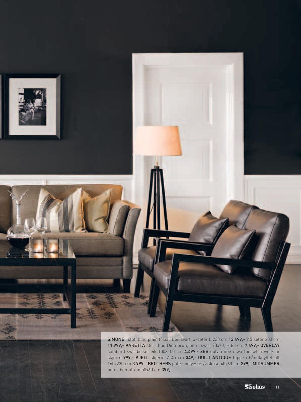 499,- overlay sofabord svartbeiset eik 100X100 cm 4.