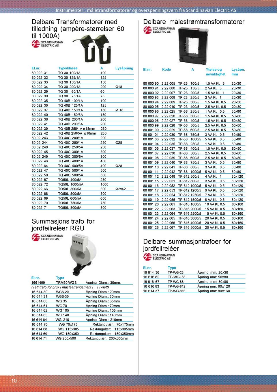 80 022 36 TQ 40B 125/1A 125 80 022 37 TQ 40B 150/1A 150 Ø 18 80 022 40 TQ 40B 150/5A 150 80 022 38 TQ 40B 200/1A 200 80 022 41 TQ 40B 200/5A 200 80 022 39 TQ 40B 250/1A ø18mm 250 80 022 42 TQ 40B