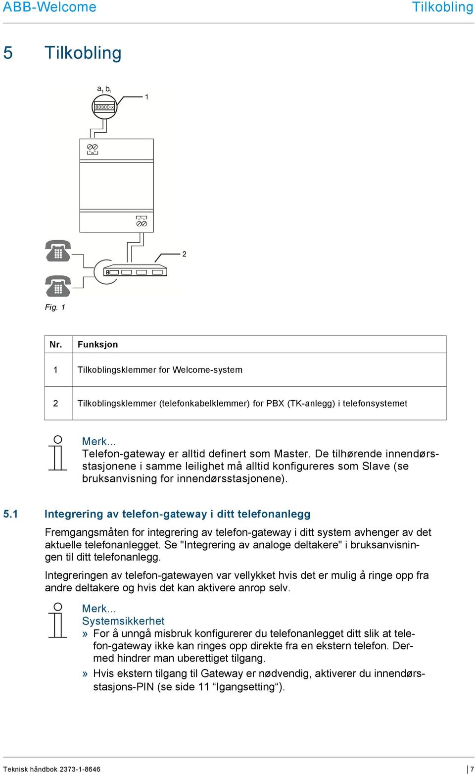 1 Integrering av telefon-gateway i ditt telefonanlegg Fremgangsmåten for integrering av telefon-gateway i ditt system avhenger av det aktuelle telefonanlegget.