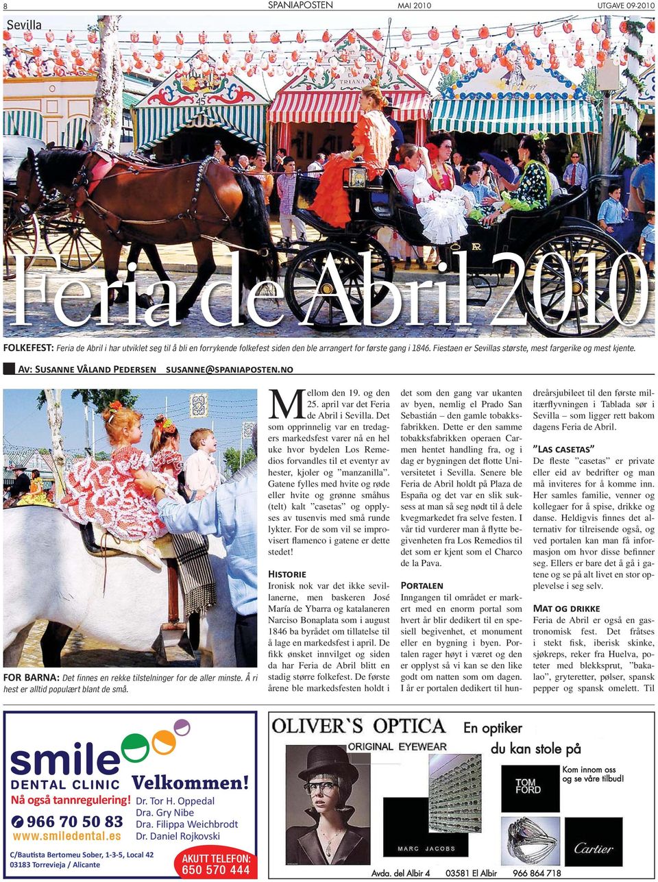 og den 25. april var det Feria de Abril i Sevilla.