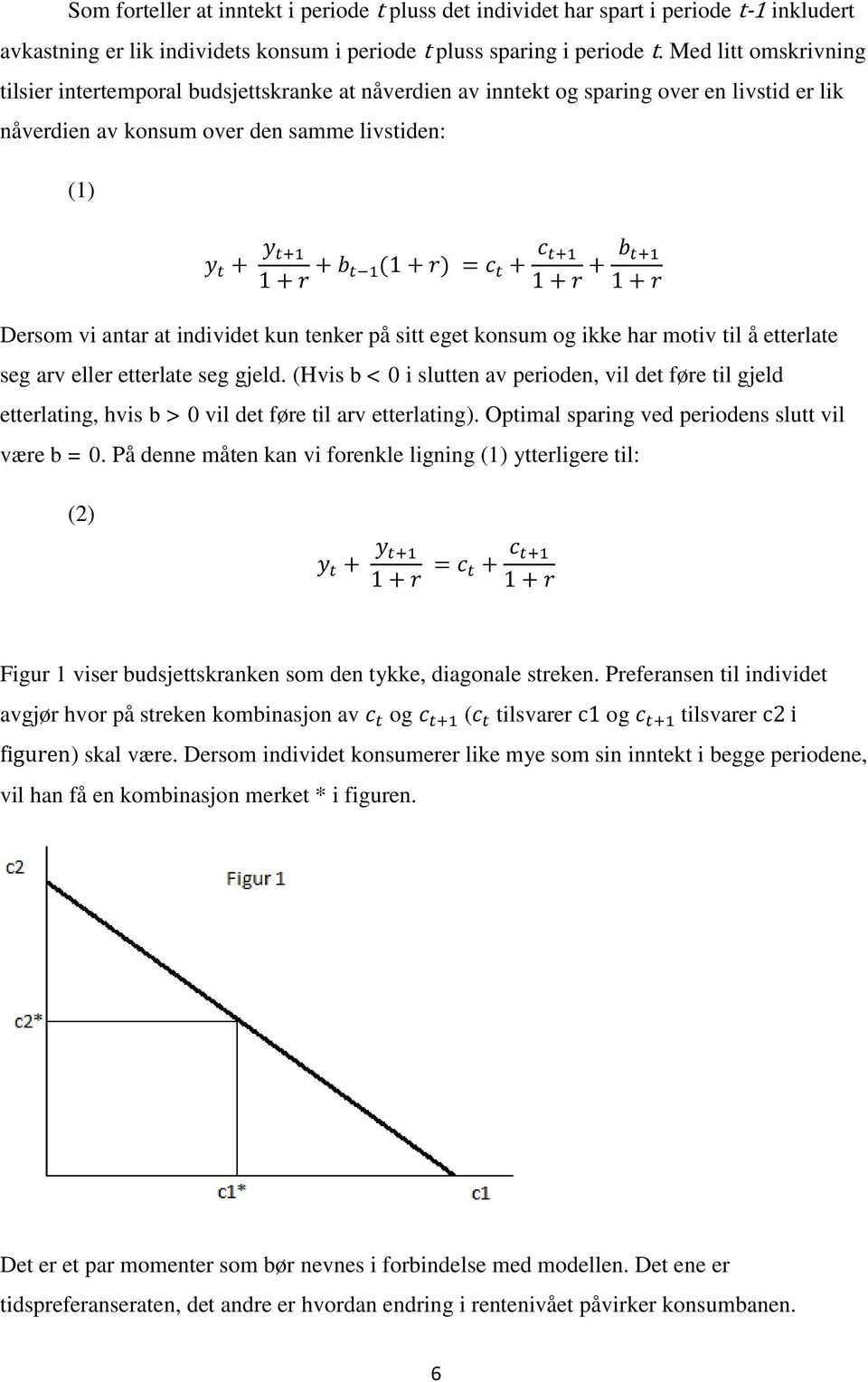 tenker på sitt eget konsum og ikke har motiv til å etterlate seg arv eller etterlate seg gjeld.