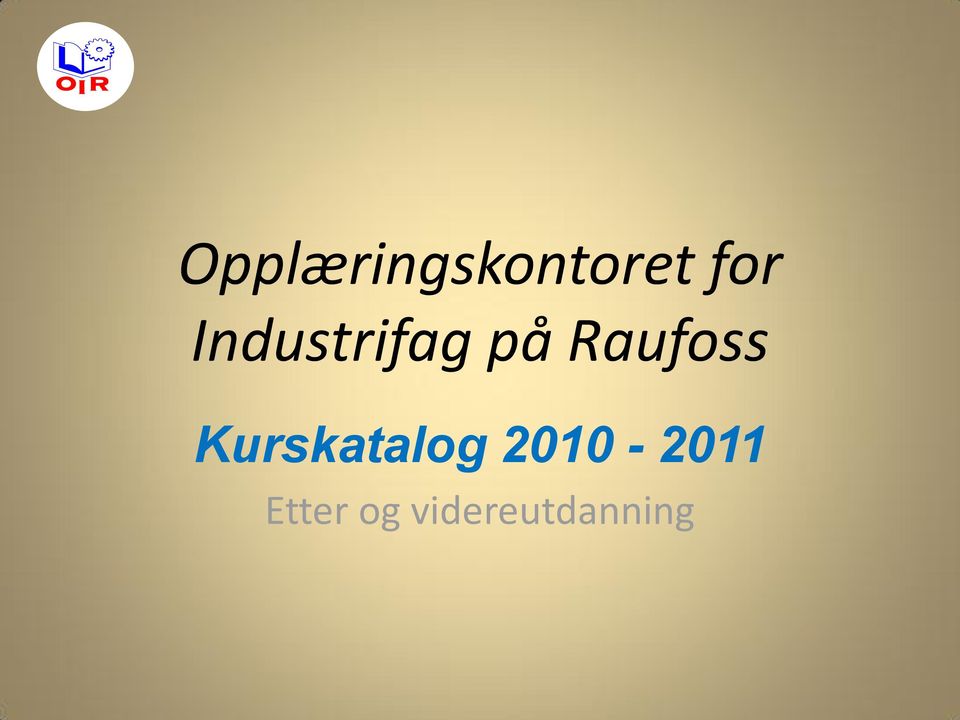 Kurskatalog 2010-2011