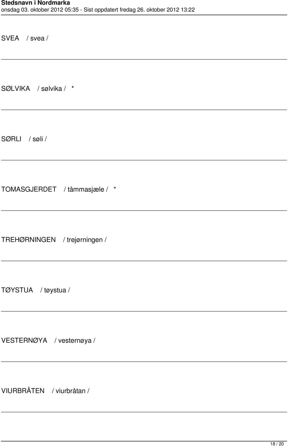 TREHØRNINGEN / trejørningen / TØYSTUA / tøystua