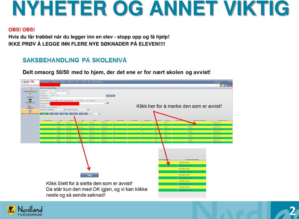 inn en elev - stopp opp og få hjelp!