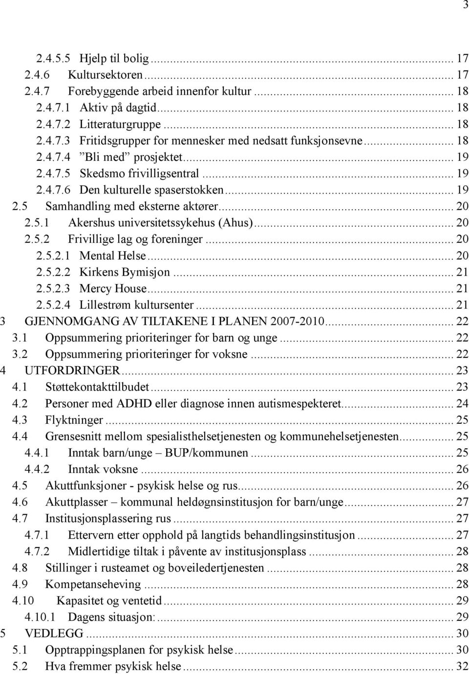 .. 20 2.5.2 Frivillige lag og foreninger... 20 2.5.2.1 Mental Helse... 20 2.5.2.2 Kirkens Bymisjon... 21 2.5.2.3 Mercy House... 21 2.5.2.4 Lillestrøm kultursenter.