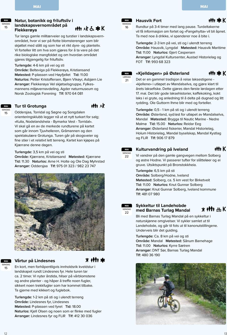 Turlengde: 4-6 km på vei og sti Område: Belteviga på Flekkerøya, Kristiansand Møtested: P-plassen ved Høyfjellet Tid: 11.