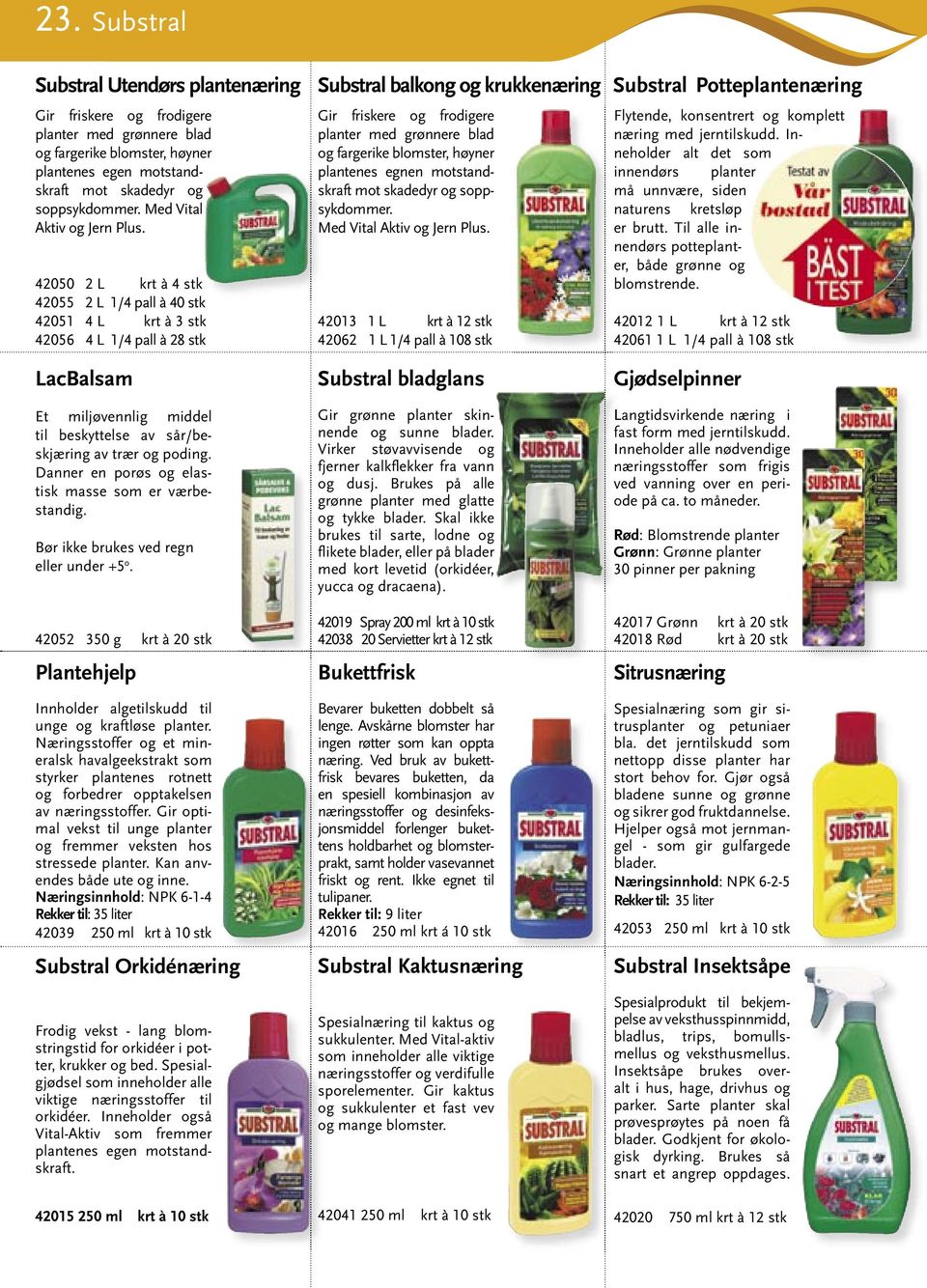 Danner en porøs og elastisk masse som er værbestandig. Bør ikke brukes ved regn eller under +5 o. 42052 350 g krt à 20 stk Plantehjelp Innholder algetilskudd til unge og kraftløse planter.