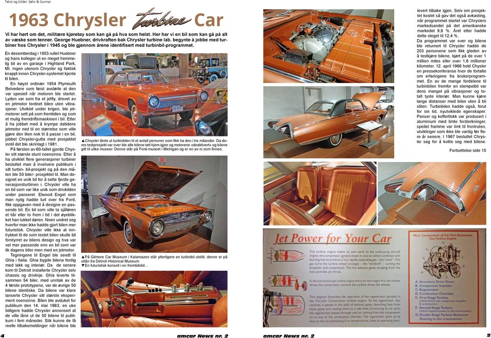 En desemberdag i 1953 rullet Huebner og hans kolleger ut en meget hemmelig bil av en garasje i Highland Park, MI. Ingen utenom Chrysler og faktisk knappt innen Chrysler-systemet kjente til bilen.