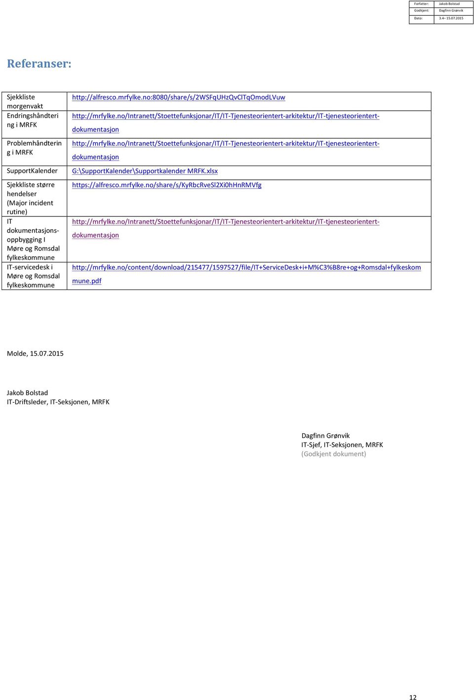 no/intranett/stoettefunksjonar/it/it- Tjenesteorientert- arkitektur/it- tjenesteorientert- dokumentasjon http://mrfylke.