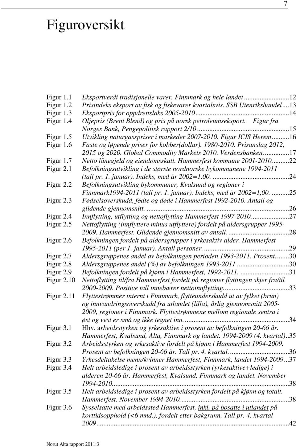 5 Utvikling naturgasspriser i markeder 2007-2010. Figur ICIS Herem...16 Figur 1.6 Faste og løpende priser for kobber(dollar). 1980-2010. Prisanslag 2012, 2015 og 2020. Global Commodity Markets 2010.