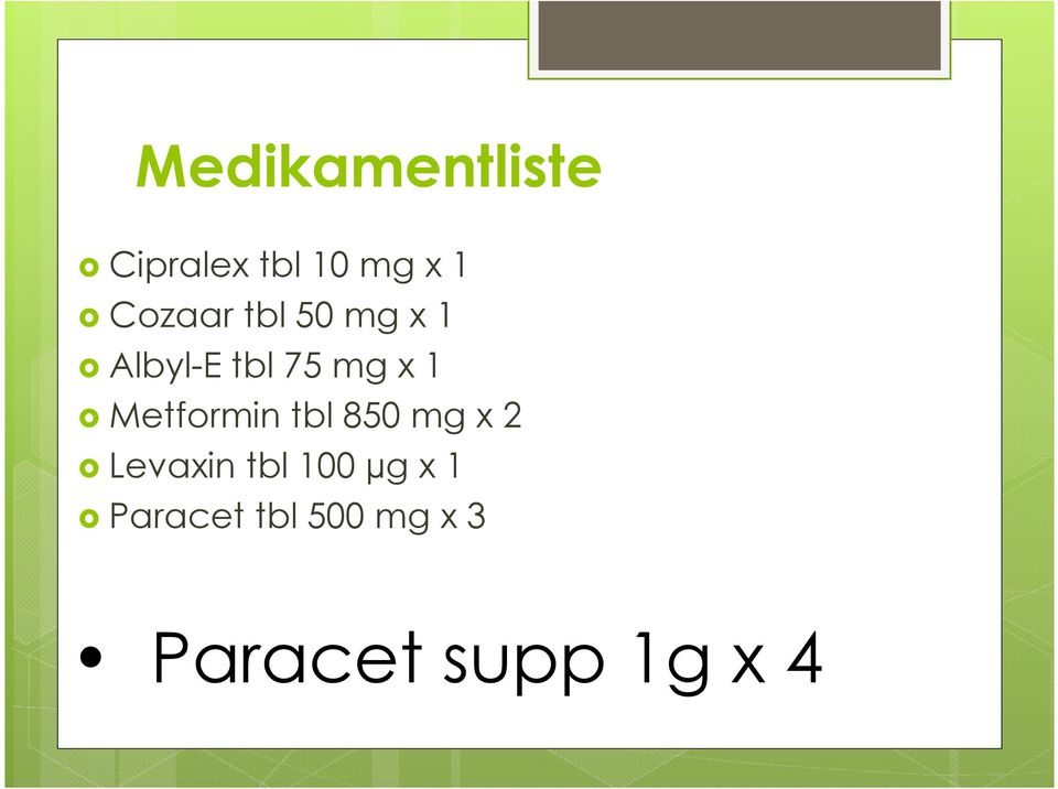 Metformin tbl 850 mg x 2 Levaxin tbl 100