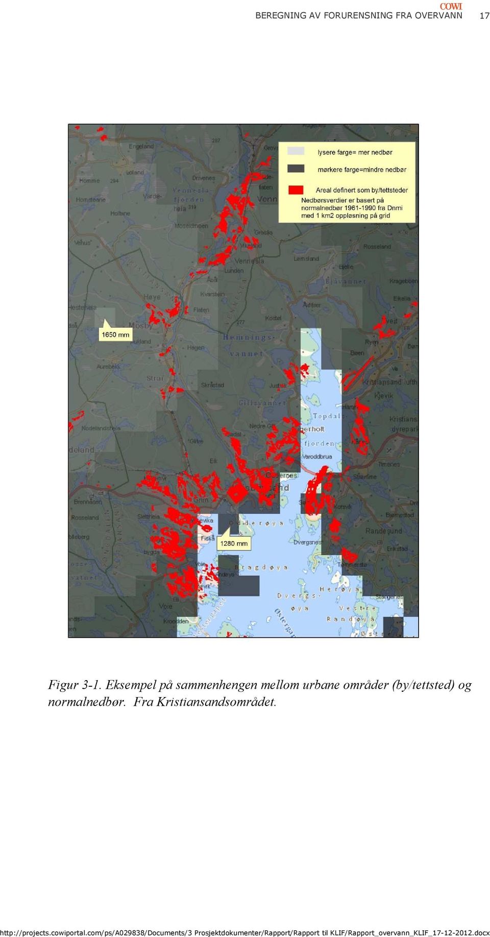 Eksempel på sammenhengen mellom urbane