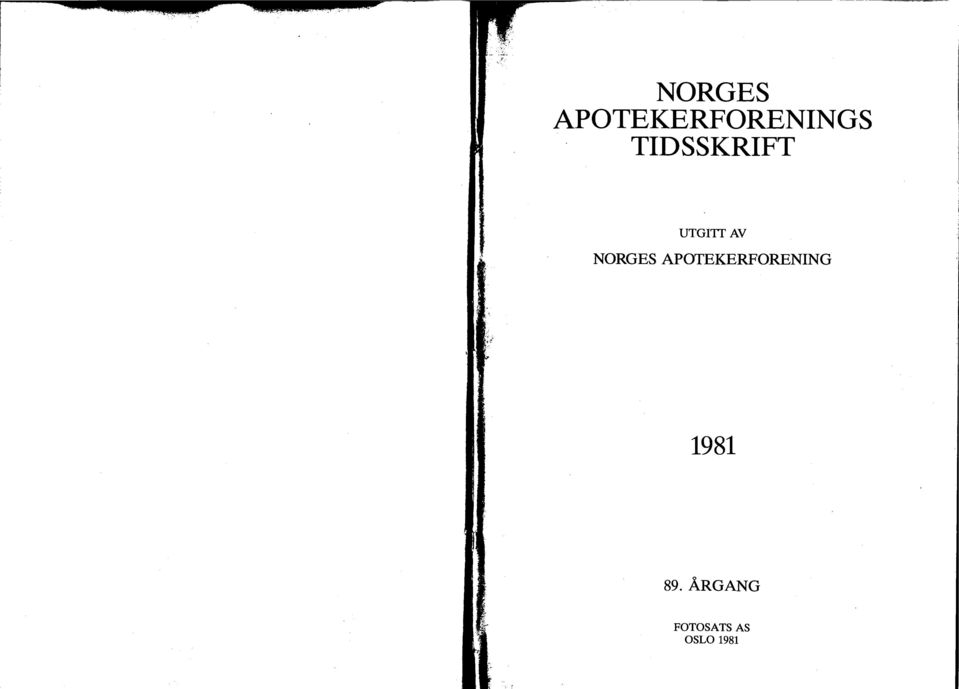 NORGES APOTEKERFORENING