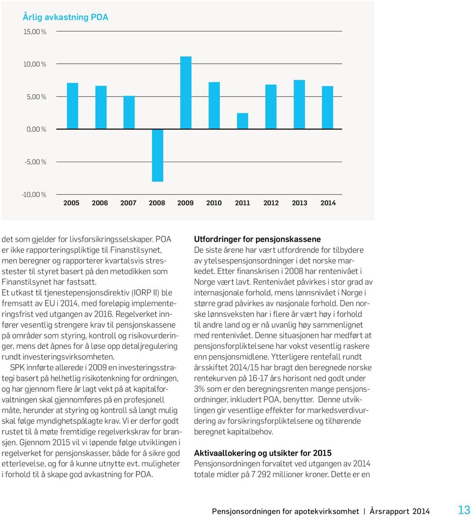 Et utkast til tjenestepensjonsdirektiv (IORP II) ble fremsatt av EU i 2014, med foreløpig implementeringsfrist ved utgangen av 2016.