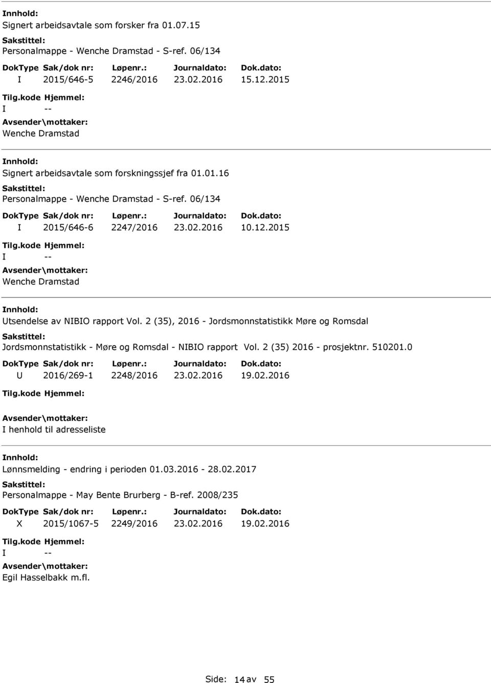 2015 Wenche Dramstad tsendelse av NBO rapport Vol. 2 (35), 2016 - Jordsmonnstatistikk Møre og Romsdal Jordsmonnstatistikk - Møre og Romsdal - NBO rapport Vol.