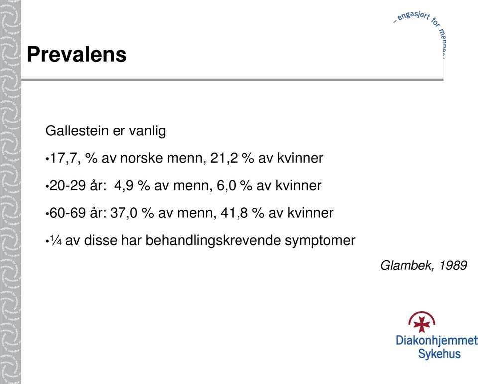 kvinner 60-69 år: 37,0 % av menn, 41,8 % av kvinner ¼