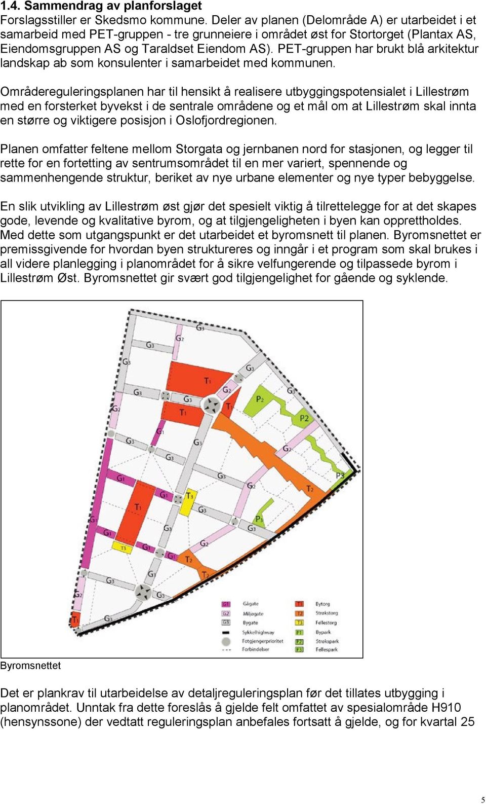 PET-gruppen har brukt blå arkitektur landskap ab som konsulenter i samarbeidet med kommunen.