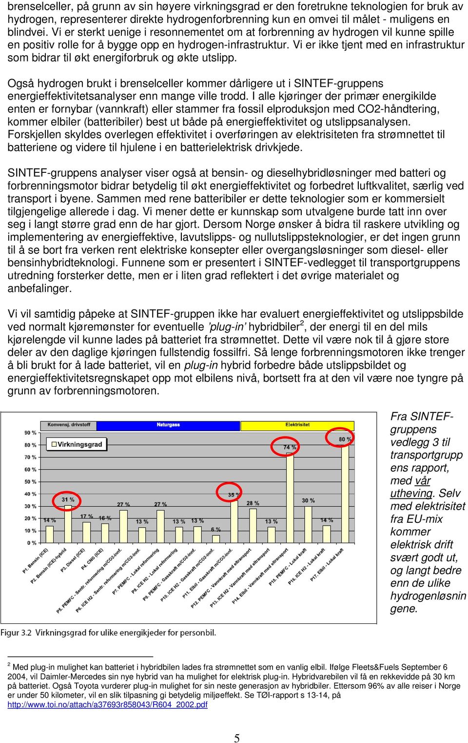 Vi er ikke tjent med en infrastruktur som bidrar til økt energiforbruk og økte utslipp.