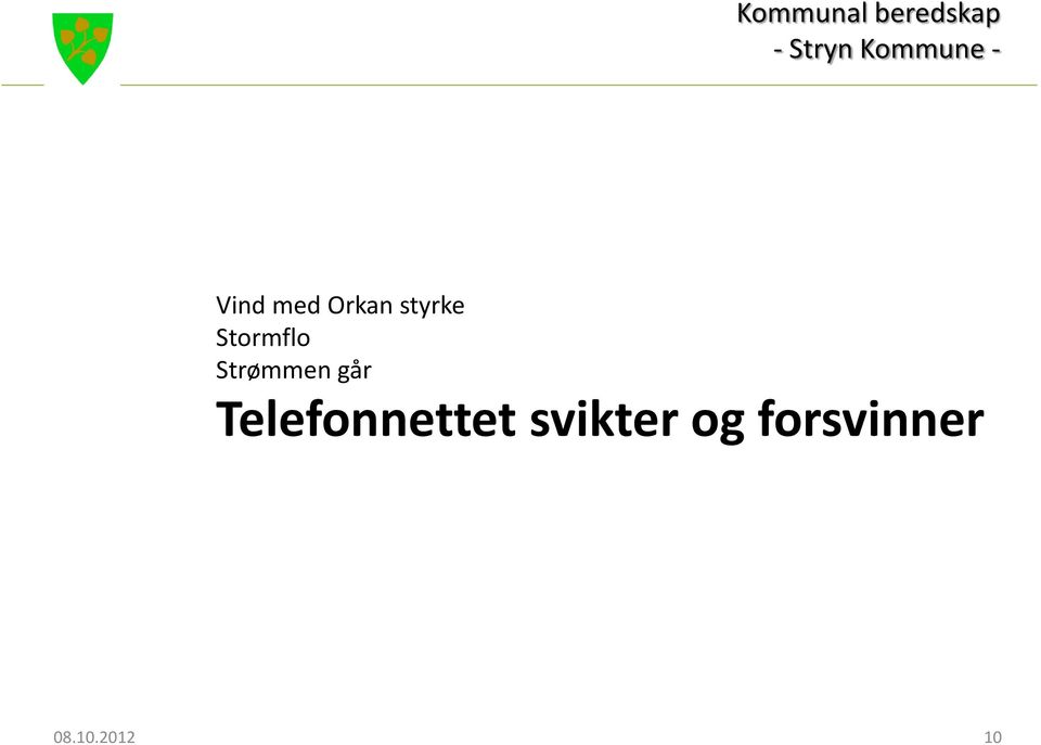 Telefonnettet svikter