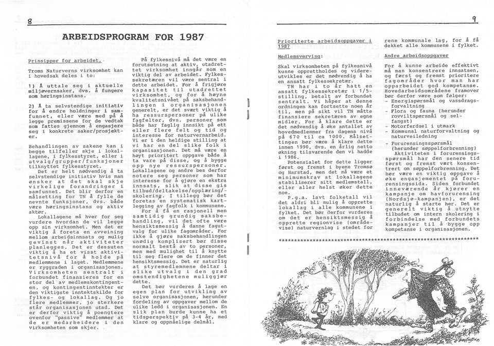 2) A ta selvstendige initiativ for A endre hoidninger i sam funnet, eller vre med pa A legge premissene for de vedtak som fattes gjennom A engasjere seg i konkrete saker/prosjekt er.