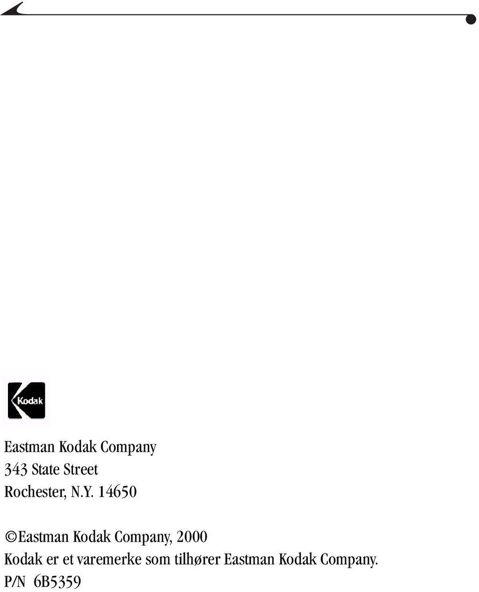 14650 Eastman Kodak Company, 2000 Kodak