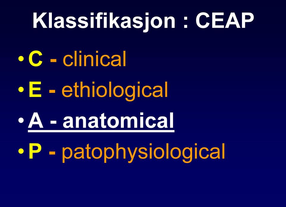 ethiological A -