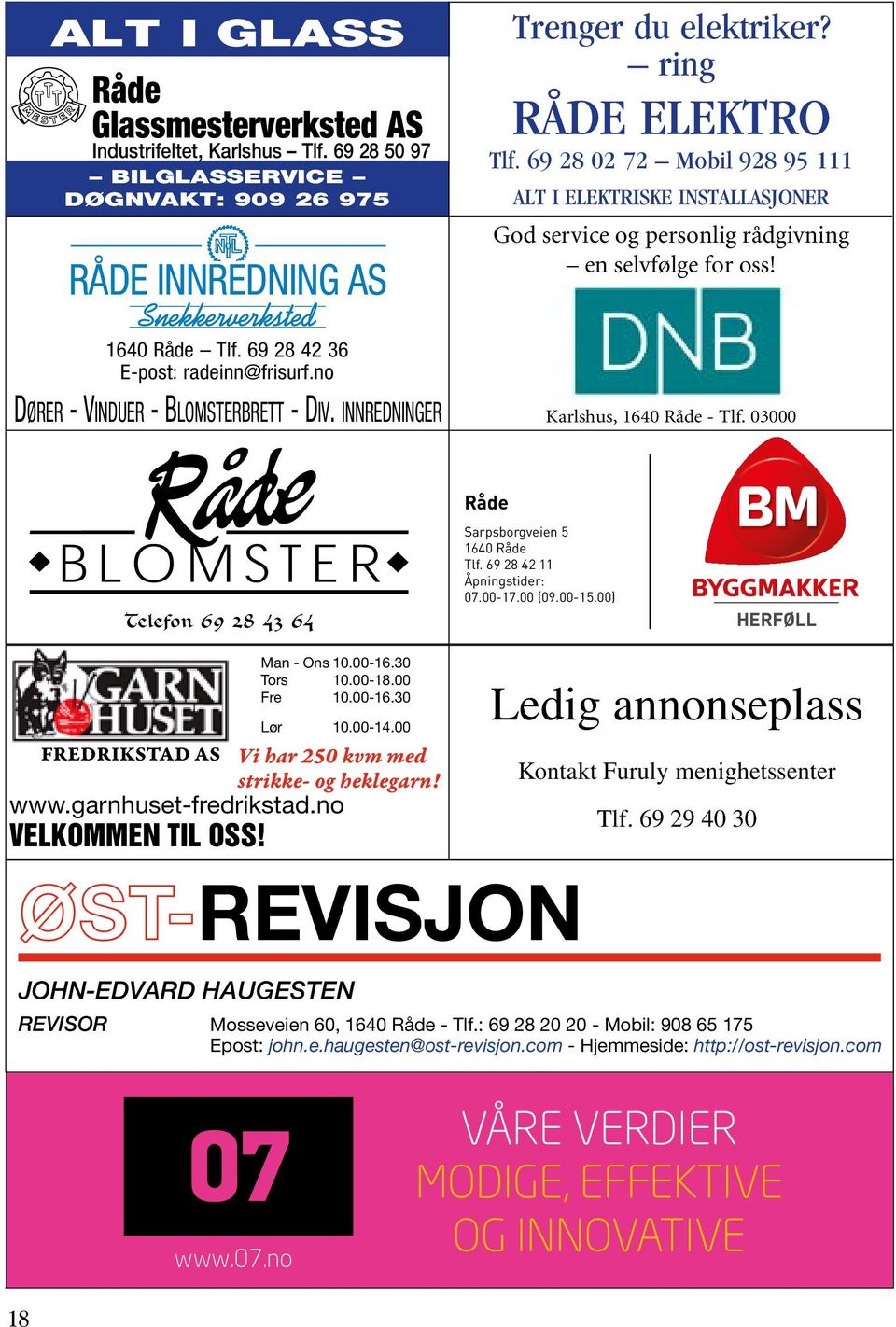 ring RÅDE ELEKTRO Tlf.