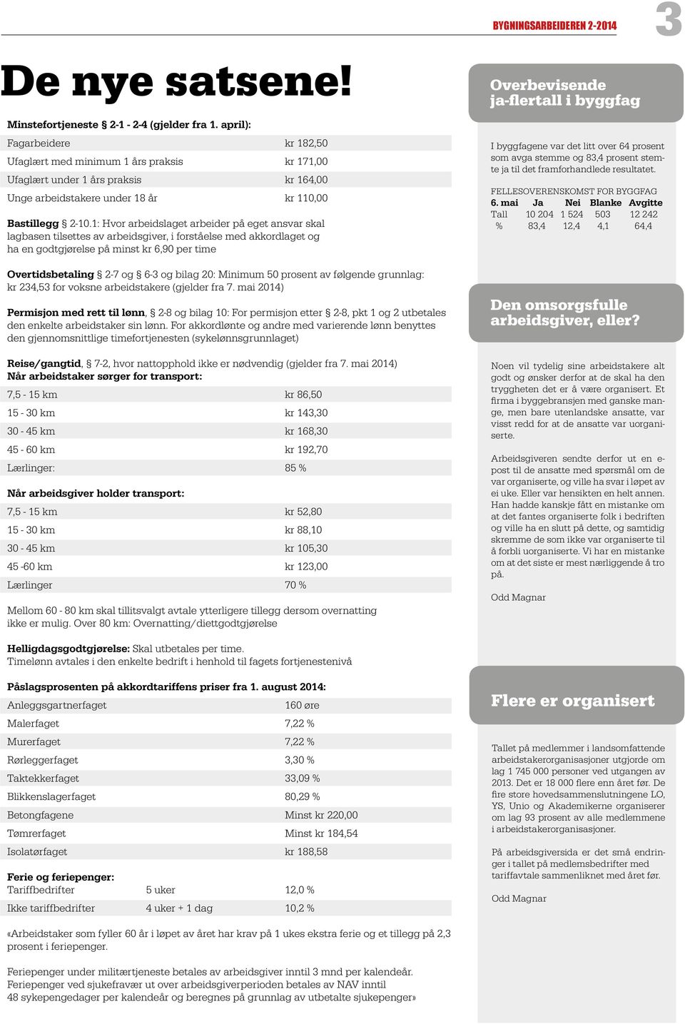 1: Hvor arbeidslaget arbeider på eget ansvar skal lagbasen tilsettes av arbeidsgiver, i forståelse med akkordlaget og ha en godtgjørelse på minst kr 6,90 per time Overtidsbetaling 2-7 og 6-3 og bilag