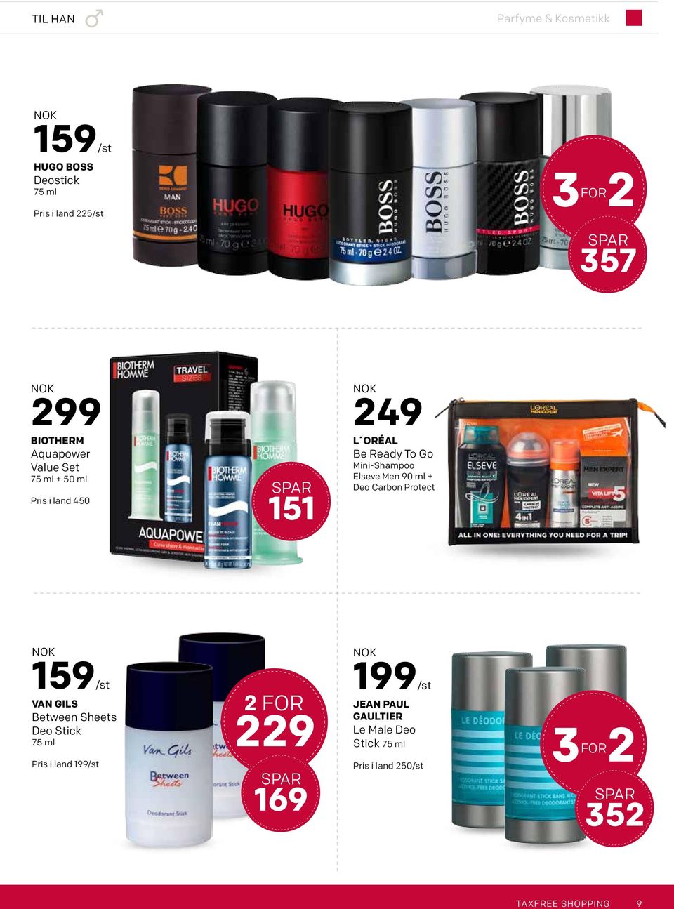 Mini-Shampoo Elseve Men 90 ml + Deo Carbon Protect 159/st VAN GILS Between Sheets Deo Stick 75 ml 2