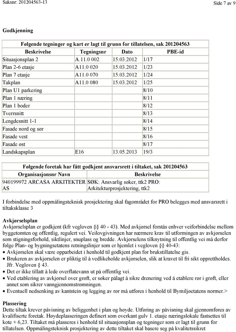 2012 1/23 Plan 7 etasje A11.0 070 15.03.