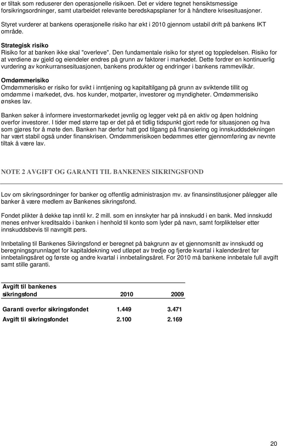 Den fundamentale risiko for styret og toppledelsen. Risiko for at verdiene av gjeld og eiendeler endres på grunn av faktorer i markedet.