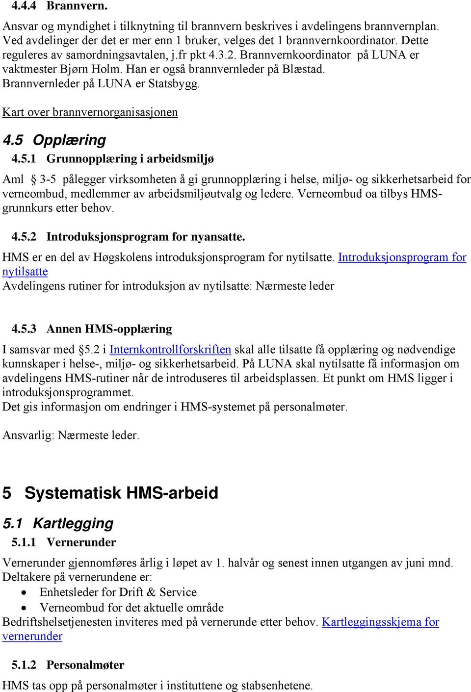 Kart over brannvernorganisasjonen 4.5 