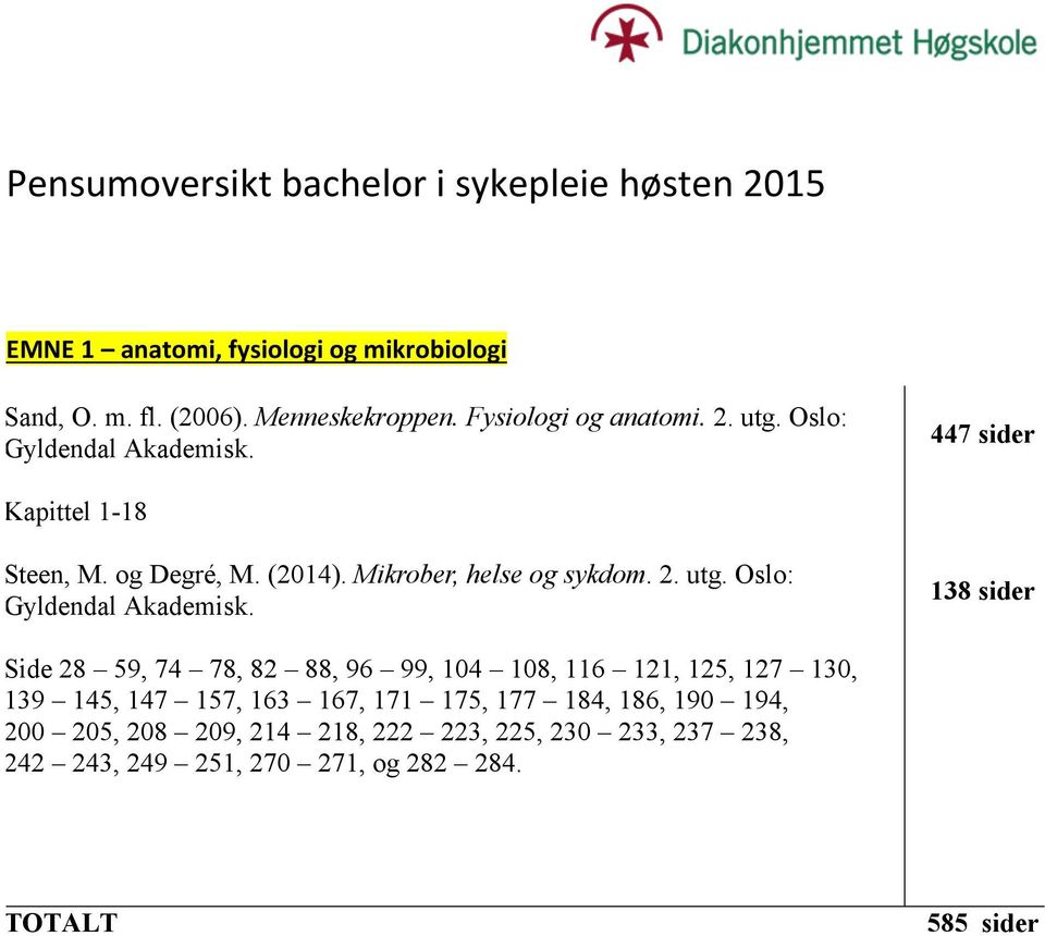 Mikrober, helse og sykdom. 2. utg. Oslo: Gyldendal Akademisk.