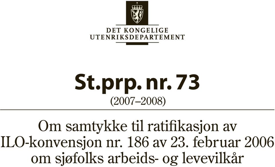 ratifikasjon av ILO-konvensjon nr.