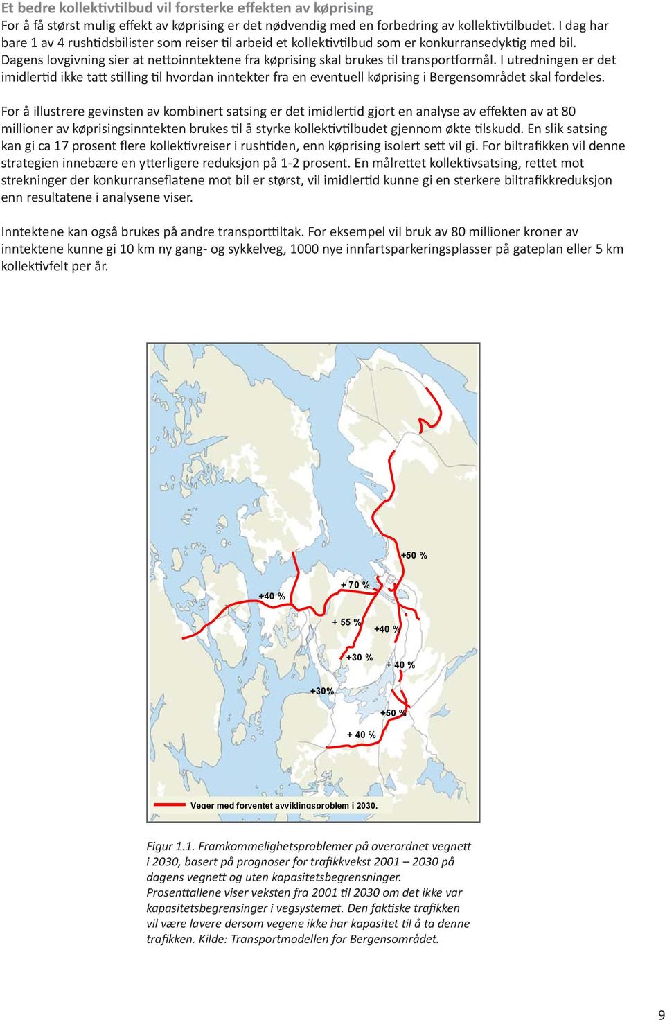 Dagens lovgivning sier at nettoinntektene fra køprising skal brukes til transportformål.