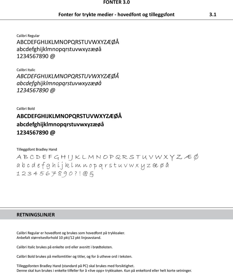 ABCDEFGHIJKLMNOPQRSTUVWXYZÆØÅ abcdefghijklmnopqrstuvwxyzæøå 1234567890 @ Tilleggsfont Bradley Hand A B C D E F G H I J K L M N O P Q R S T U V W X Y Z Æ Ø a b c d e f g h i j k l m n o p q r s t u v
