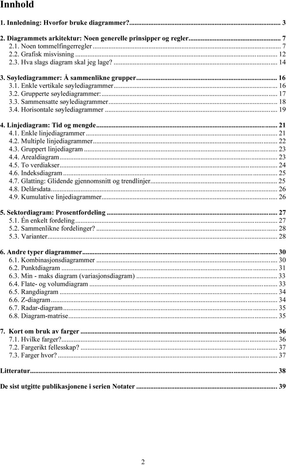 .. 19. Linjediagram: Tid og mengde... 1.1. Enkle linjediagrammer... 1.. Multiple linjediagrammer....3. Gruppert linjediagram... 3.. Arealdiagram... 3.. To verdiakser..... Indeksdiagram....7.