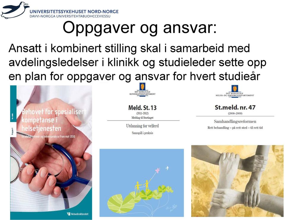 avdelingsledelser i klinikk og studieleder