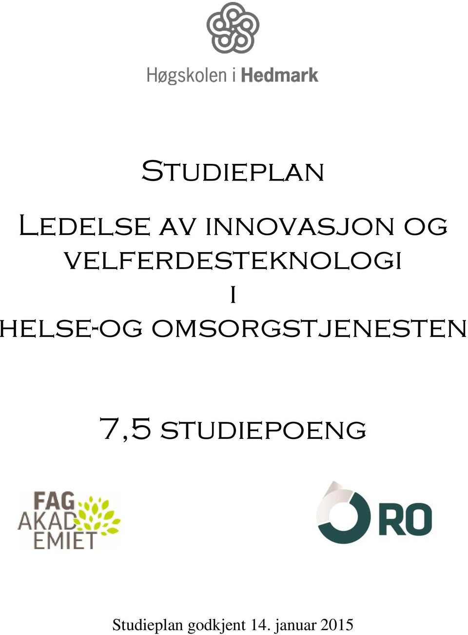 omsorgstjenesten 7,5 studiepoeng