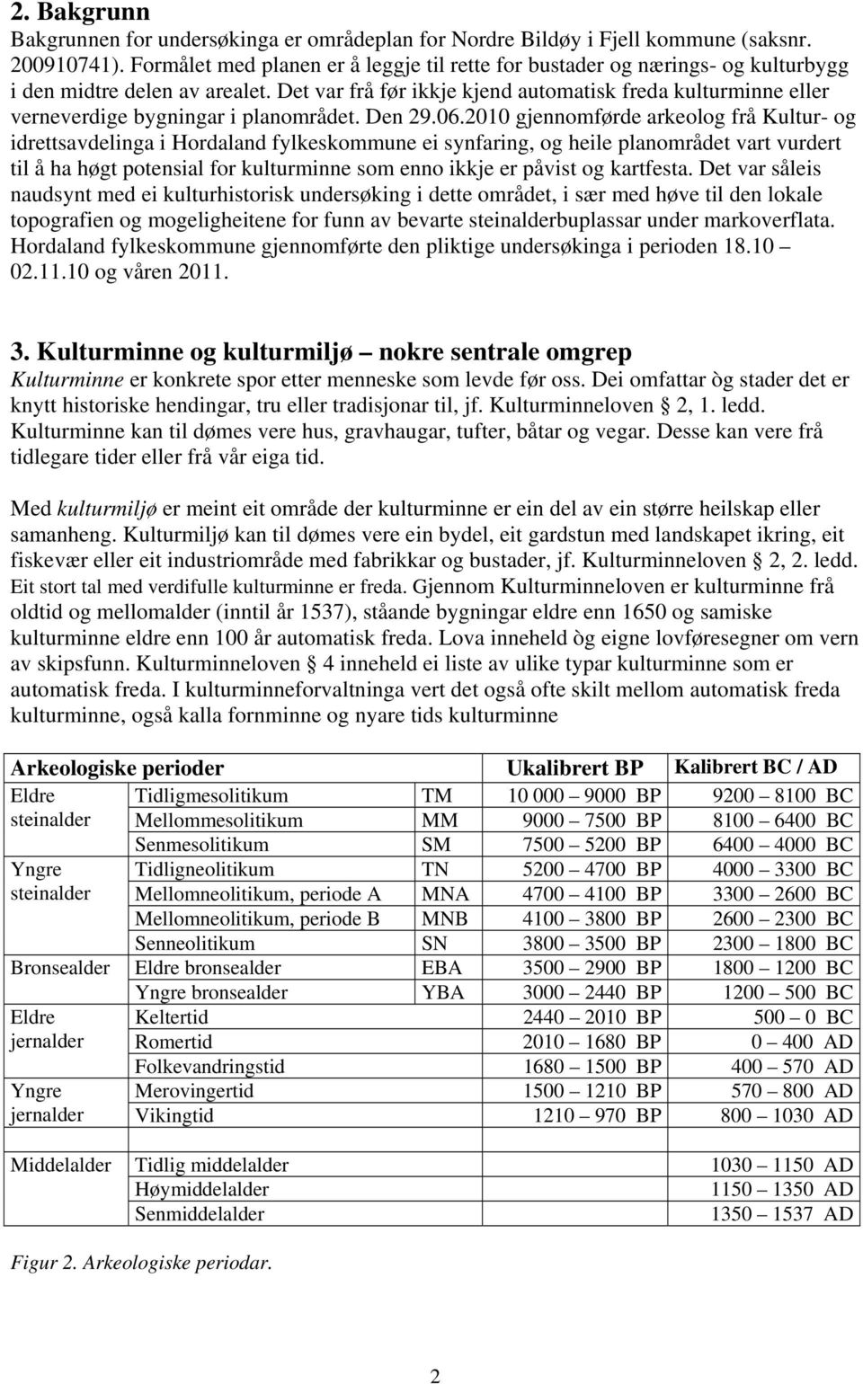 Det var frå før ikkje kjend automatisk freda kulturminne eller verneverdige bygningar i planområdet. Den 29.06.