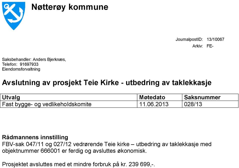 bygge- og vedlikeholdskomite 11.06.