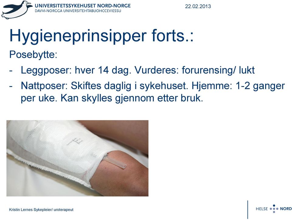 Vurderes: forurensing/ lukt - Nattposer: