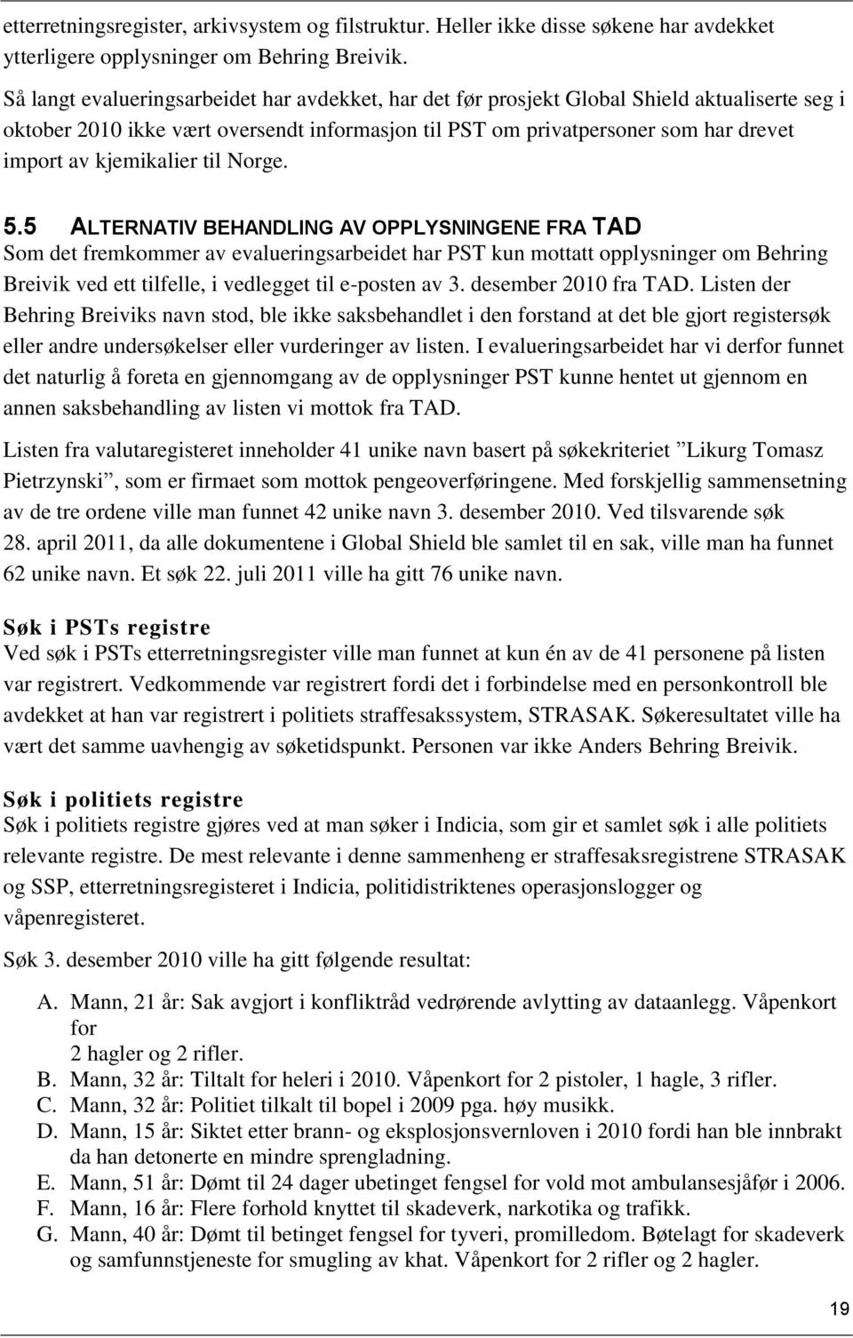 kjemikalier til Norge. 5.