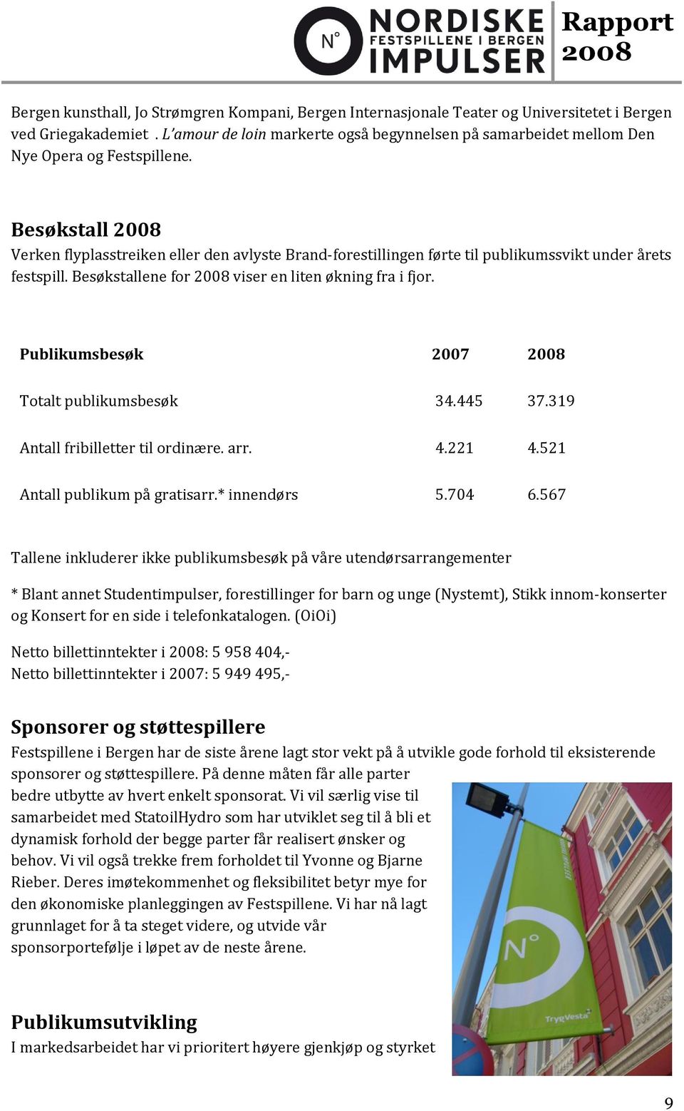 Besøkstall Verken flyplasstreiken eller den avlyste Brand-forestillingen førte til publikumssvikt under årets festspill. Besøkstallene for viser en liten økning fra i fjor.