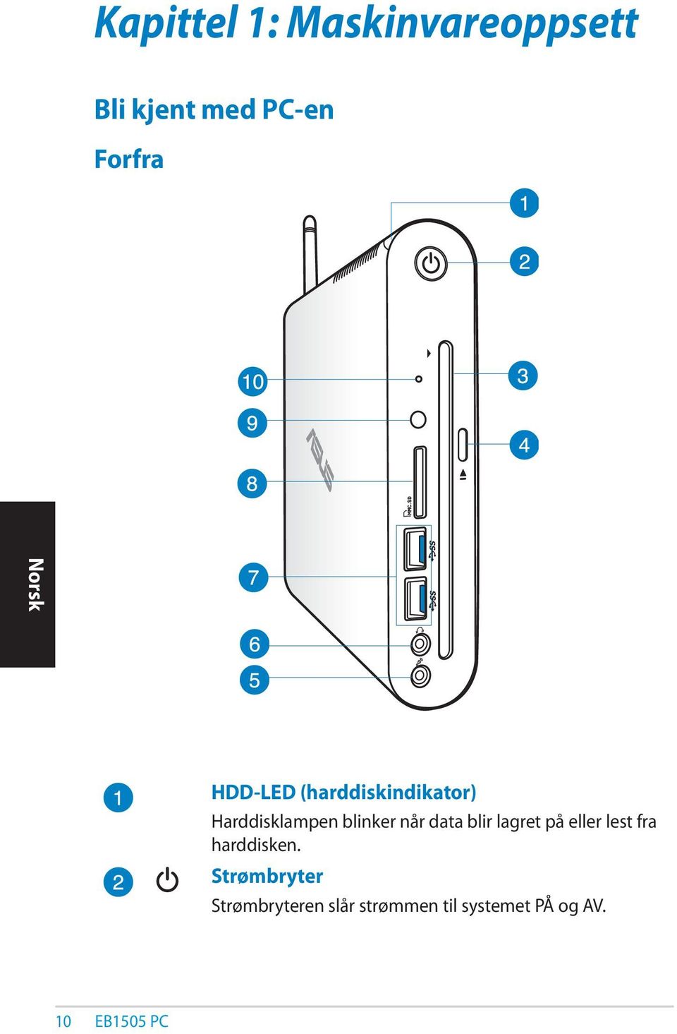 data blir lagret på eller lest fra harddisken.